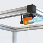 Locking scheme of safety door switch for producing isolation door in auto parts industry
