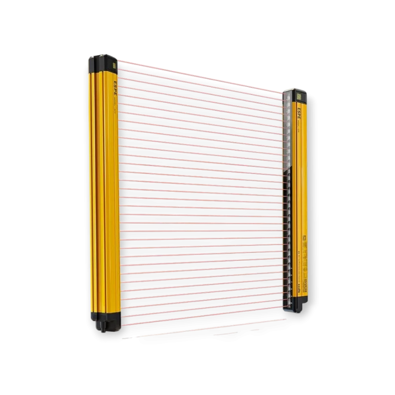 ESS10020NL-6 Compact Safety Light Curtain, resolution 29 mm, 100 beams, protective height 1980 mm, output NPN*2
