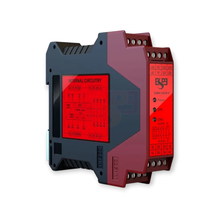 ESRH-3A1B-E Relay input Two Hand Button, output  3NO 1NC