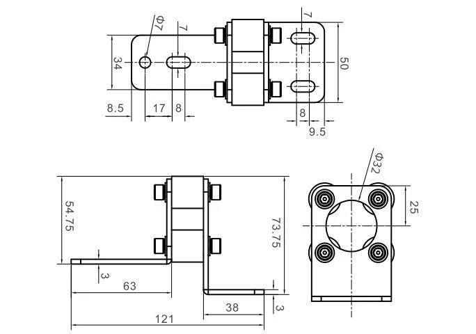 JZ vibration absorbing bracket 1