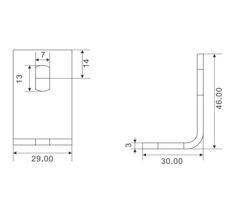L1 Bracket ESN Economical Safety Light Curtain series -1