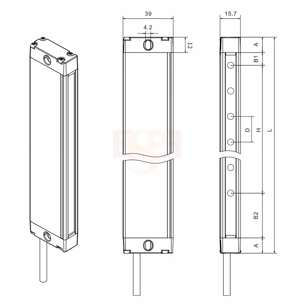 SIZE EB15 Compact Safety Light Curtain