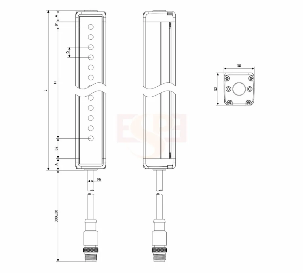 SIZE ESM Measuring Light Curtain