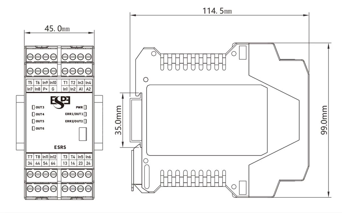 SIZE ESRS Safety Control Module