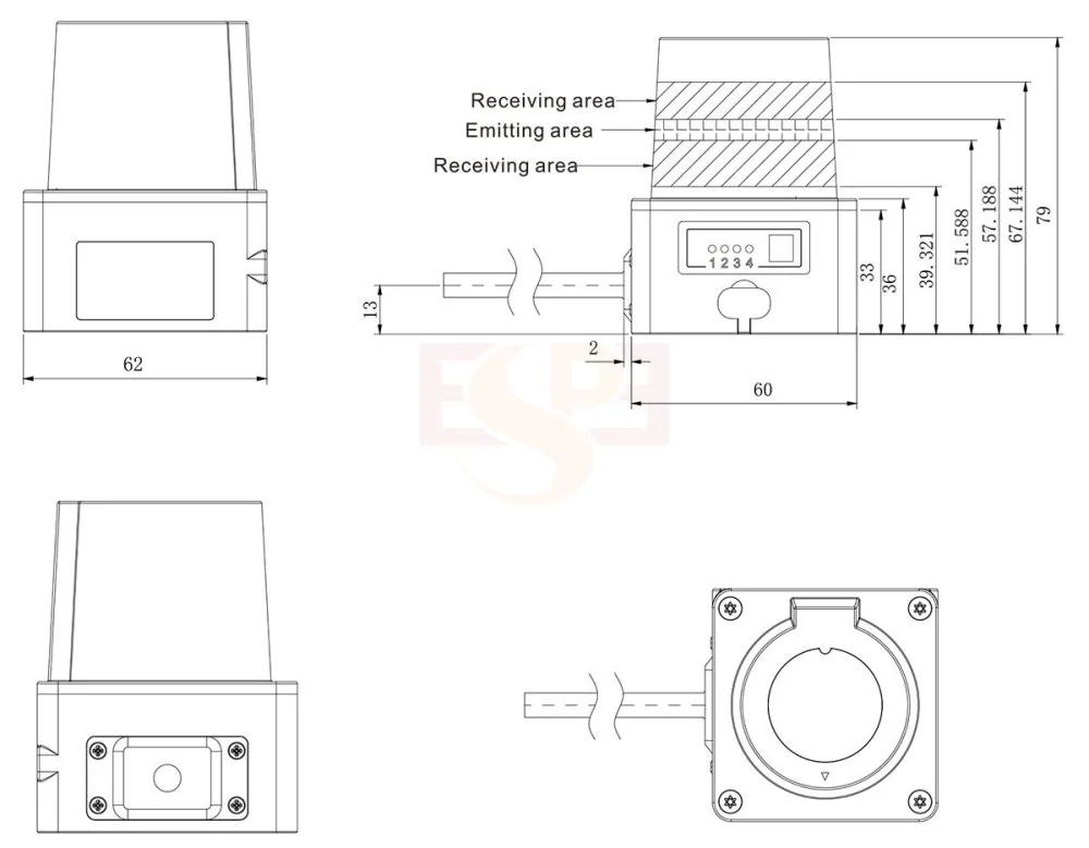 SIZE LGA10 270° Laser Scanner