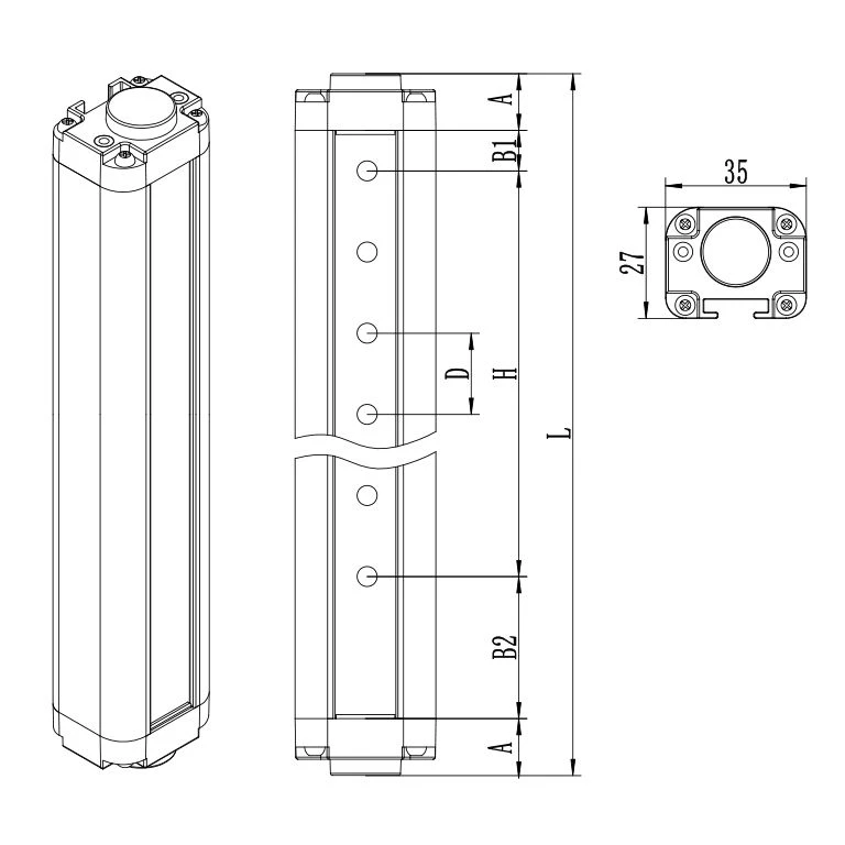 Sectional size 35x27mm