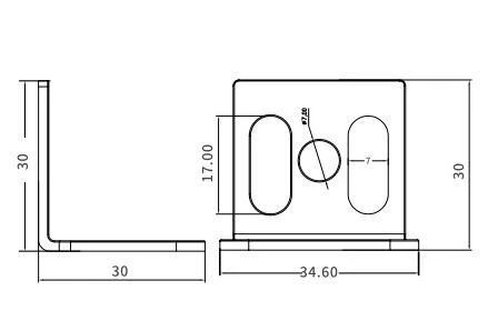 bracket 2 ESCH Central Correction Light Curtain Sensor Series 1