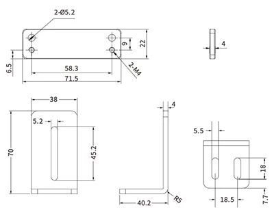 bracket SLE21 Safety Interlock Switch 2