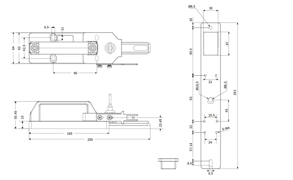 size EMB-M02 Series Slide Unit
