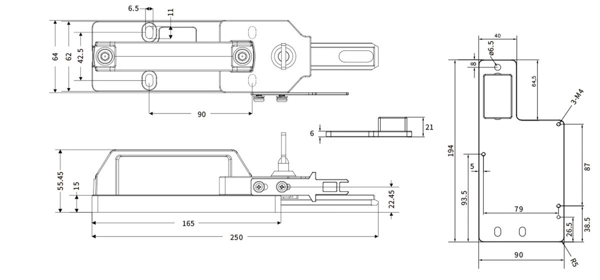 size EMB-M03 Series Slide Unit