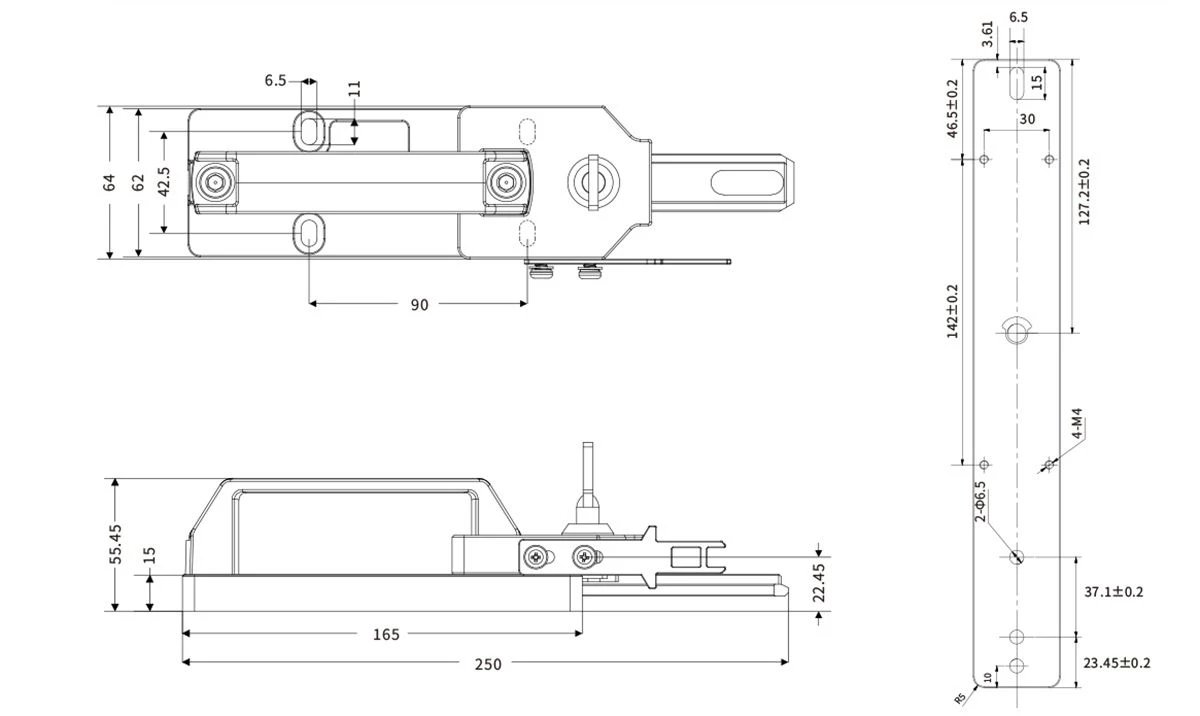 size EMB-M04 Series Slide Unit