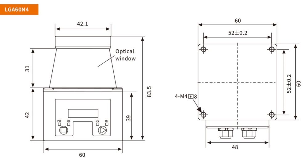 size LGA60 320° Laser Scanner