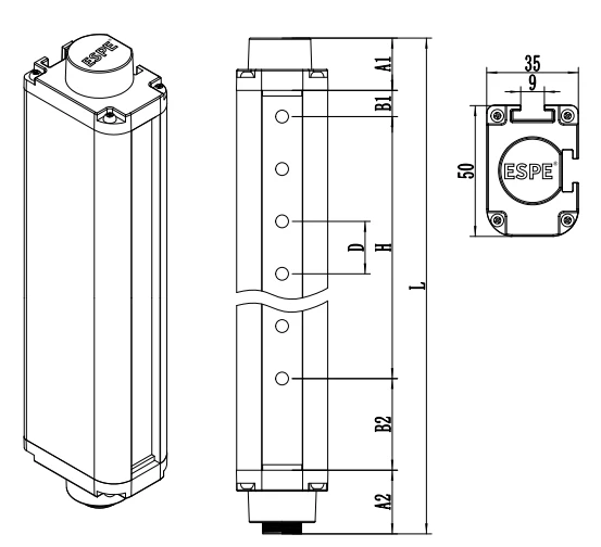 size Punching Machine Safety Light Curtain